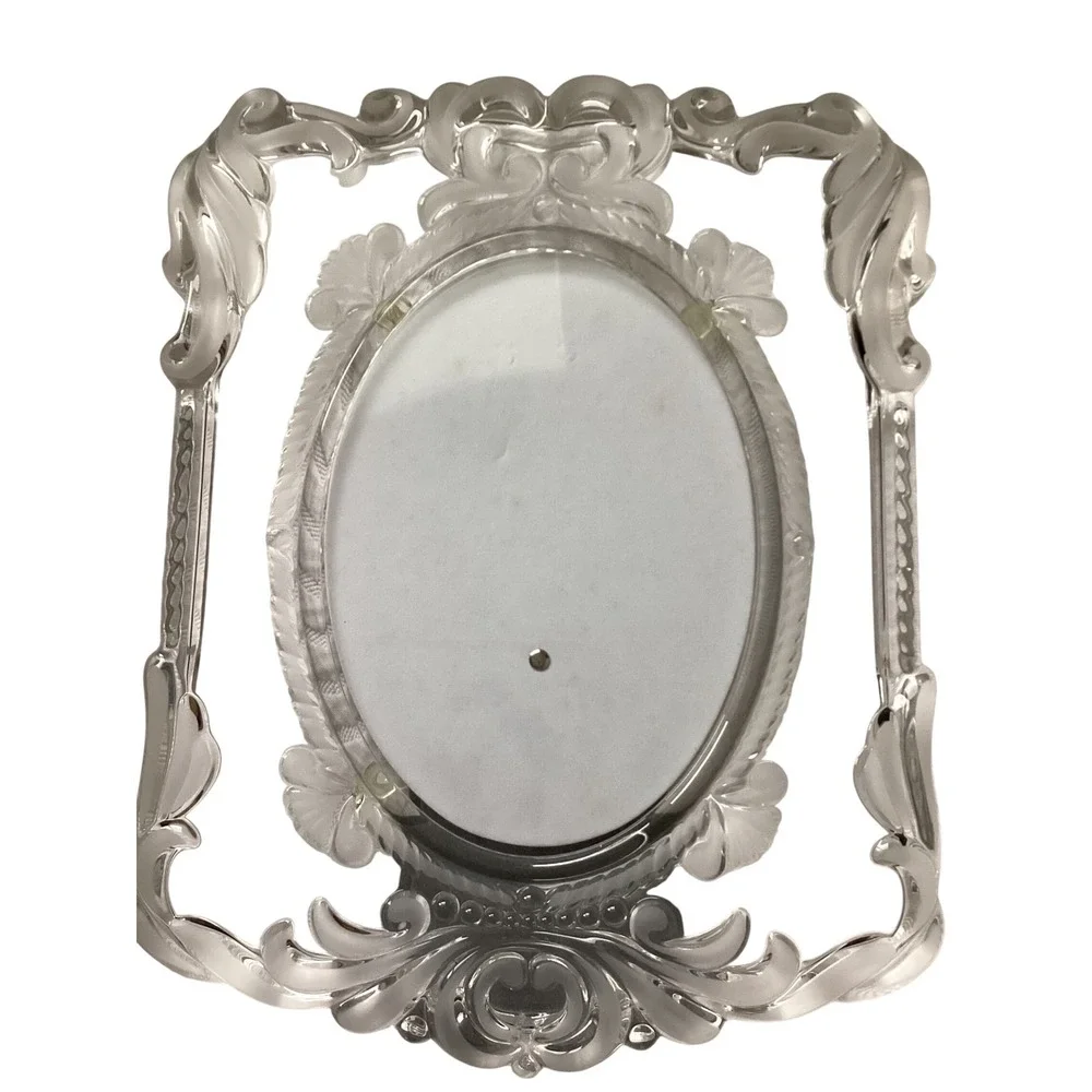 Mikasa Princess Picture Frame Oval 5x7 Lucite Acrylic Elegant Gift Germany